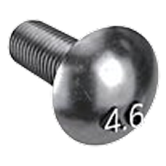 Pernos de carruaje de cuello cuadrado de acero clase 4.6