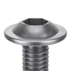 Tornillos de cabeza hueca con brida