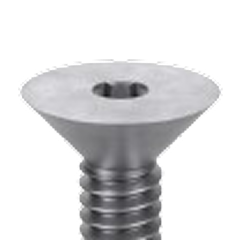 Tornillos de cabeza hueca plana
