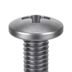 Tornillos de cabeza plana para máquina