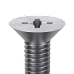 Tornillos de máquina de cabeza plana